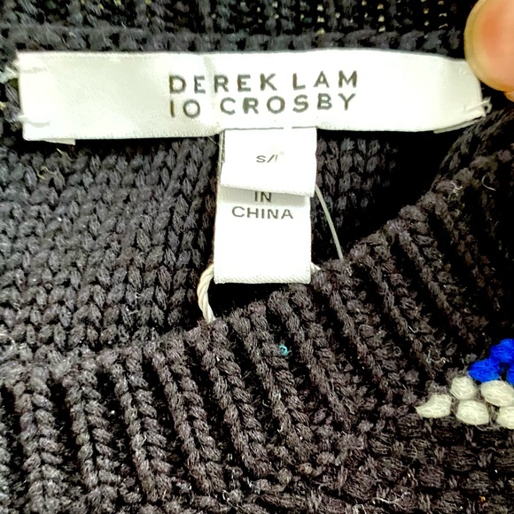 DEREK LAM 10 CROSBY Boho Fringe Knitted Sleeveless Top - Picture 4 of 8